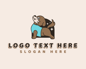 Dog Yoga Stetching logo