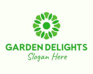 Organic Flower Garden logo design