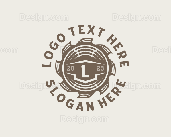 Rustic Carpentry Woodwork Logo