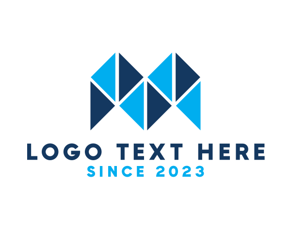 Blue Triangle logo example 1