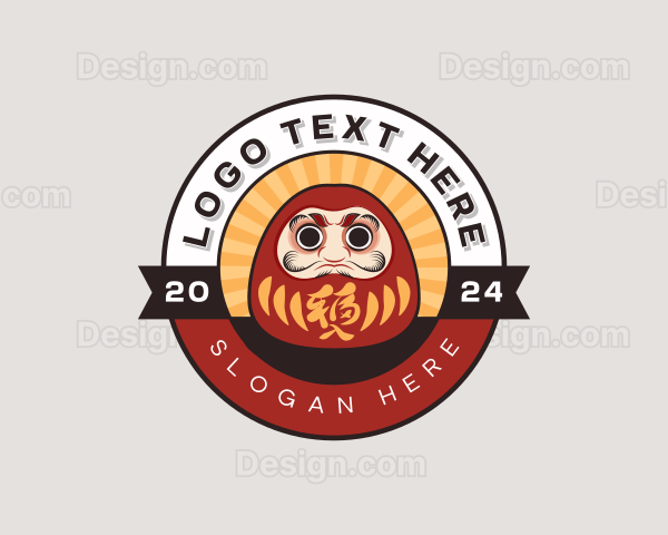 Japanese Daruma Doll Logo