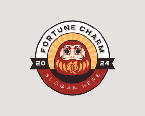 Japanese Daruma Doll logo design