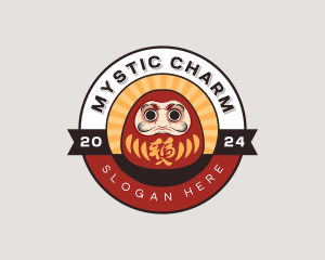 Japanese Daruma Doll logo design