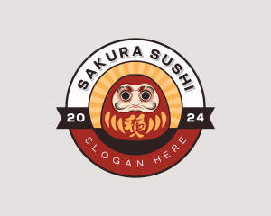 Japanese Daruma Doll logo