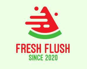 Fast Watermelon Delivery logo design