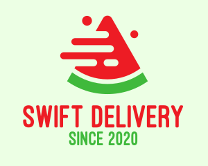 Fast Watermelon Delivery logo design