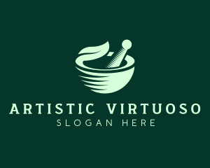 Organic Herbal Bowl logo design