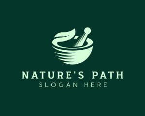 Simple Herbal Leaf Bowl logo