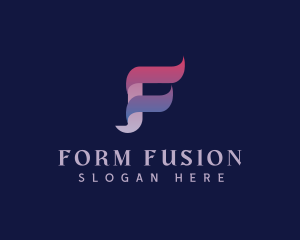 Modern Digital Letter F logo design