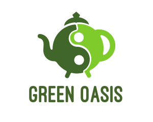 Yin Yang Green Tea logo design