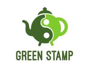 Yin Yang Green Tea logo design