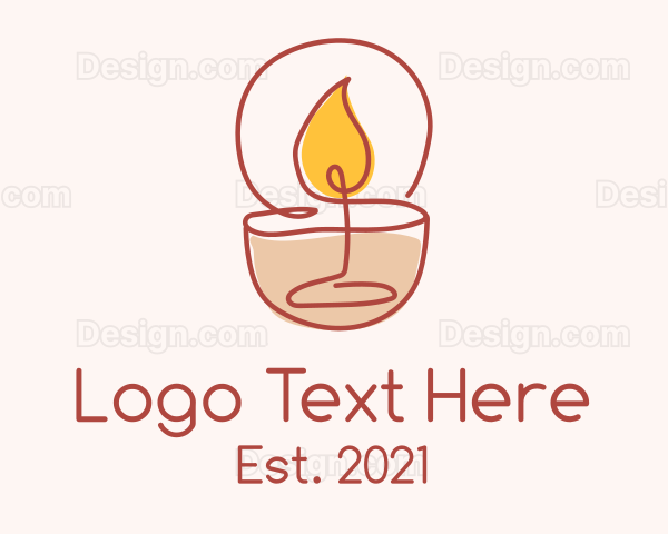 Relaxing Scented Candle Logo