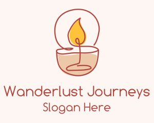 Relaxing Scented Candle Logo