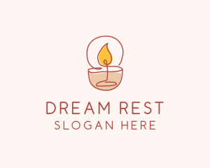 Scented Candle Spa logo design