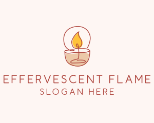 Scented Candle Spa logo design