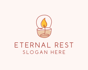 Scented Candle Spa logo design