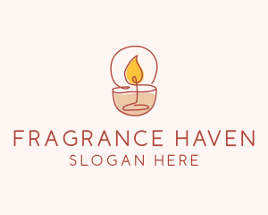 Scented Candle Spa logo design