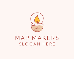 Scented Candle Spa logo design