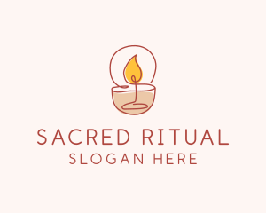 Scented Candle Spa logo design