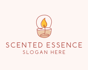 Scented Candle Spa logo design