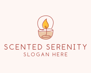 Scented Candle Spa logo design