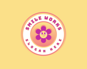 Retro Flower Boutique logo design