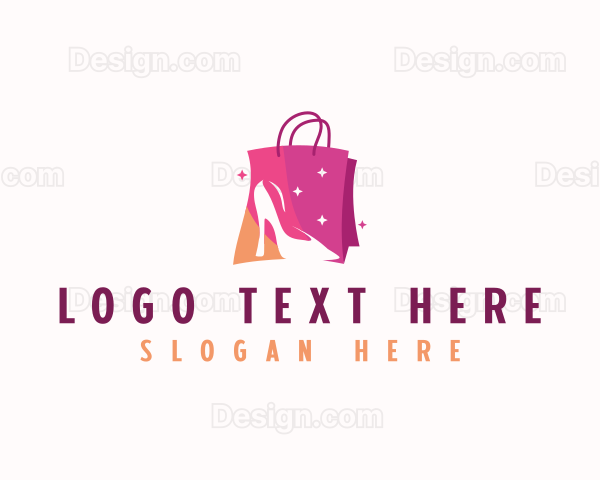 Stiletto Shopping Bag Logo