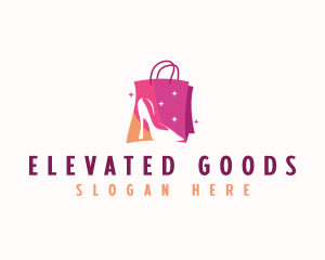 Stiletto Shopping Bag logo design