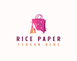 Stiletto Shopping Bag logo design