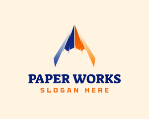 Fast Paper Plane Logistics logo design