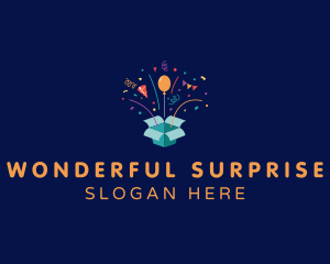 Surprise Present Gift logo design