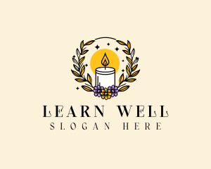 Wellness Aromatherapy Candle logo design