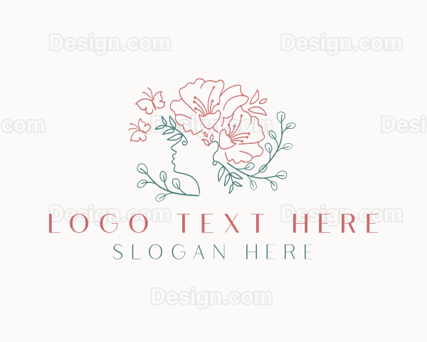 Beauty Floral Woman Logo