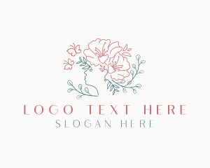 Beauty Floral Woman Logo