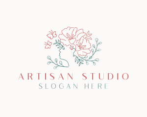 Beauty Floral Woman logo design