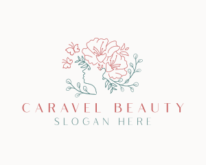 Beauty Floral Woman logo design