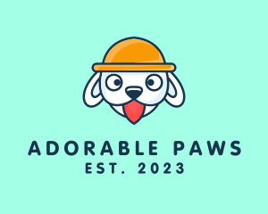 Cute Puppy Dog logo design