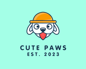 Cute Puppy Dog logo design