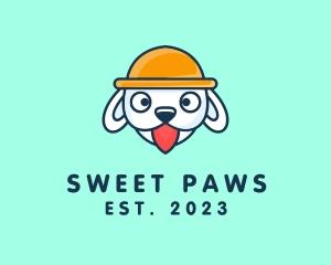 Cute Puppy Dog logo design