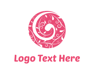 Circle - Pink Nature Circle logo design