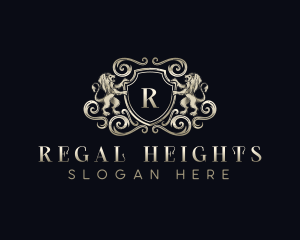 Regal Lion Crest logo design