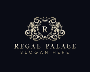 Regal Lion Crest logo design