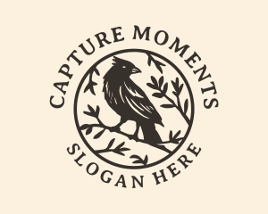 Nature Crow Bird logo