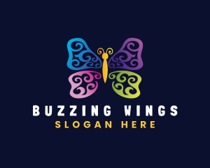  Butterfly Insect Wings logo design