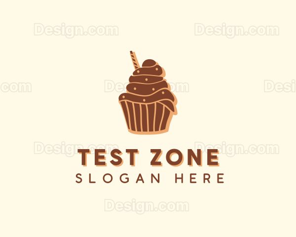 Baked Chocolate Cupcake Logo