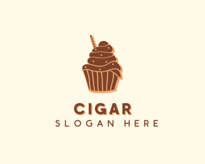 Baked Chocolate Cupcake Logo