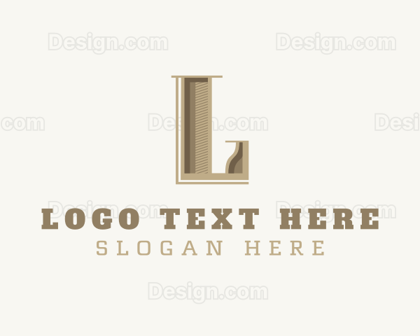 Stylish Antique Brand Letter L Logo