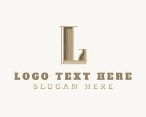 Stylish Antique Brand Letter L logo