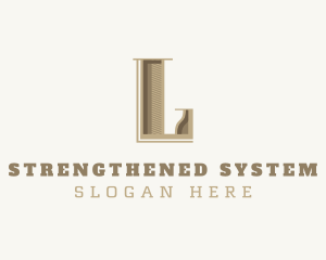 Stylish Antique Brand Letter L Logo