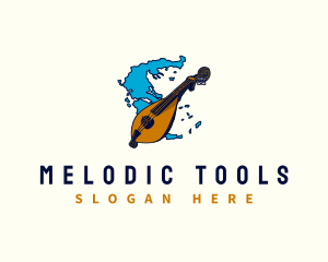 Greek Music Instrument logo